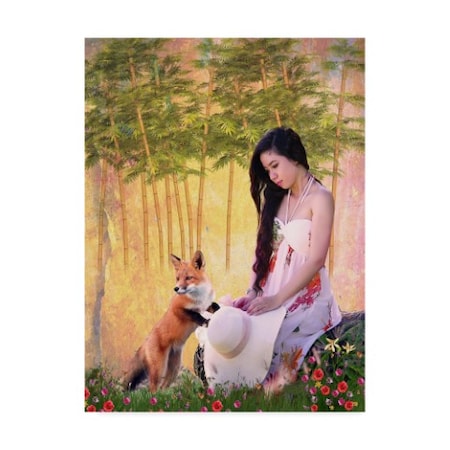 Ata Alishahi 'She Loves Nature' Canvas Art,35x47